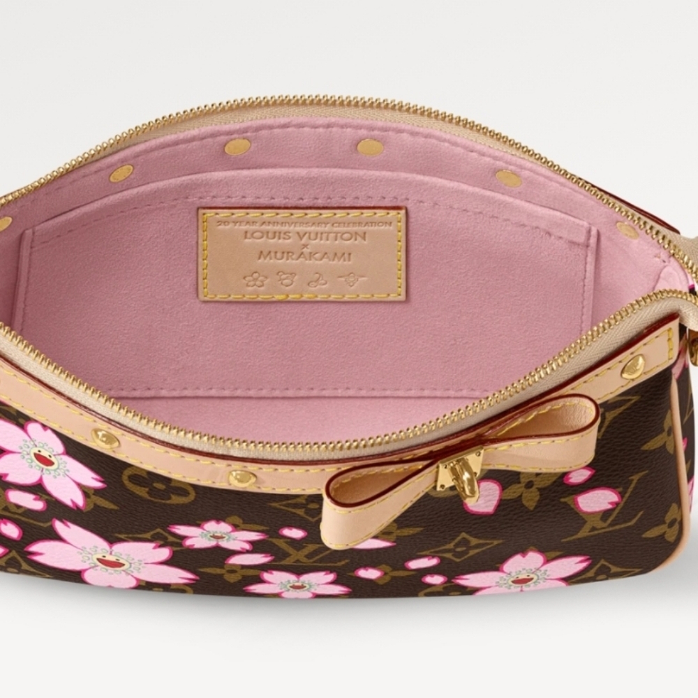 Louis Vuitton X TM MURAKAMI 2025 New Cherry Blossom Pochette Accessoires… - Picture 5 of 13